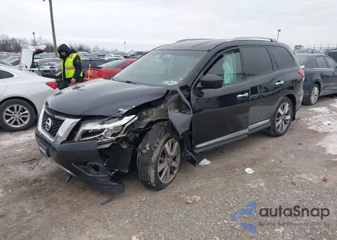 2014 Nissan Pathfinder Platinum from USA, damaged, VIN 5N1AR2MM4EC716162